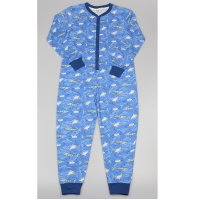 GF6189: Boys All Over Print Shark Cotton Onesie (7-12 Years)